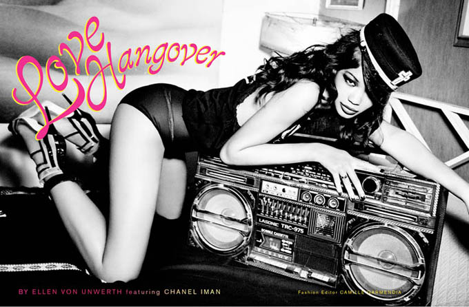 Фотосессия Шанель Иман для Galore Magazine.