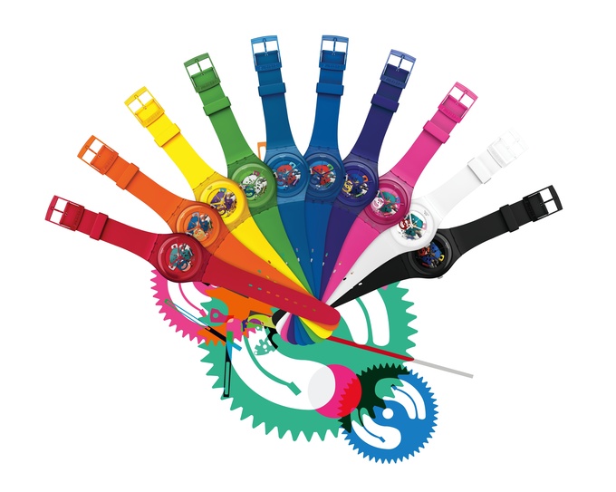 Яркая коллекция  часов от Swatch